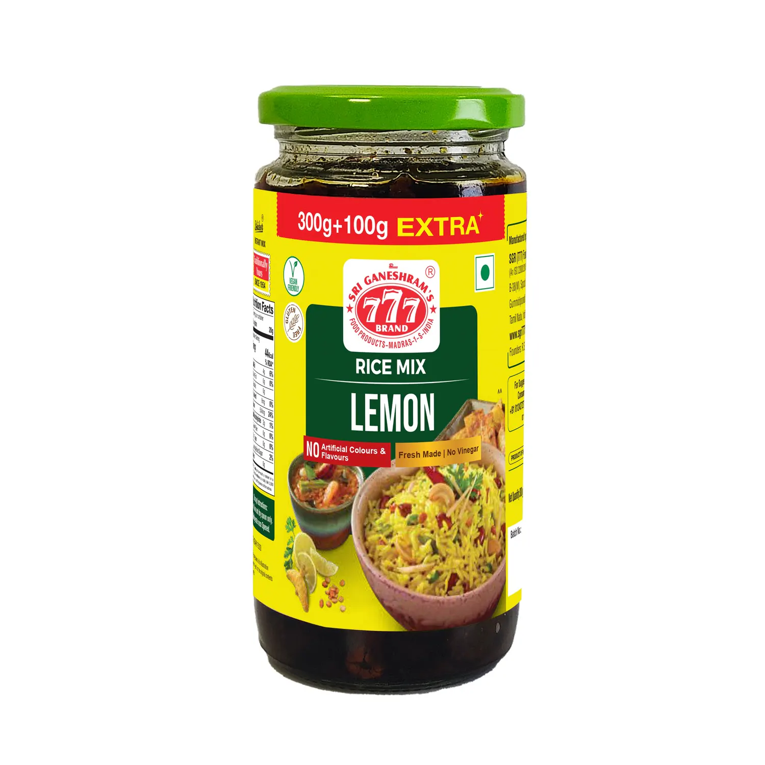 Dhideer® Instant Lemon Rice Paste 300g+100g