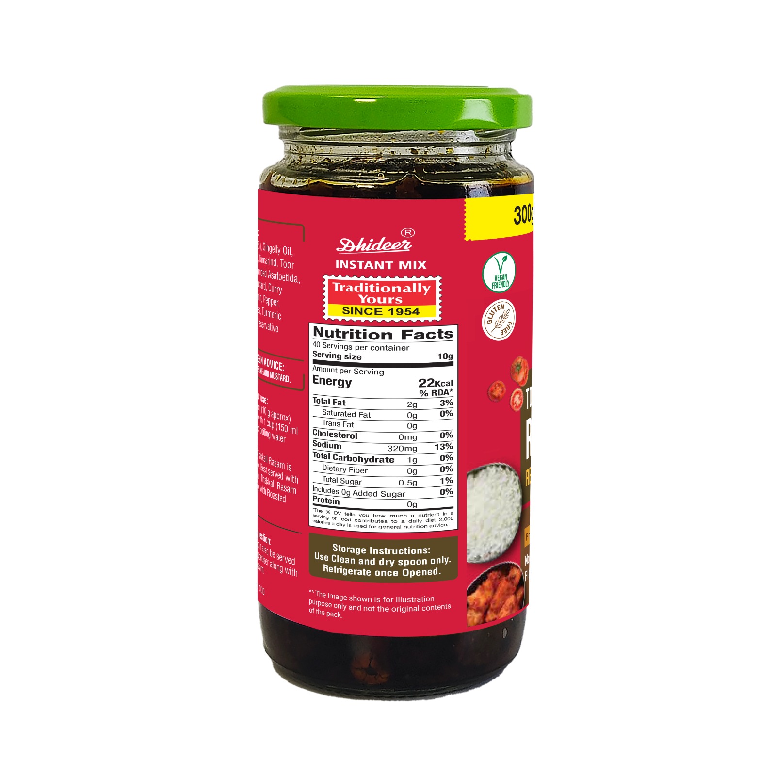 Dhideer® Instant Tomato Rasam Paste 300g + 100g - Image 2