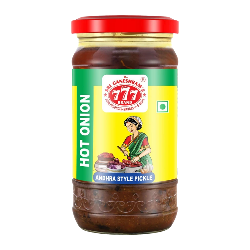 777 Andhra Style Hot Onion Pickle 300g