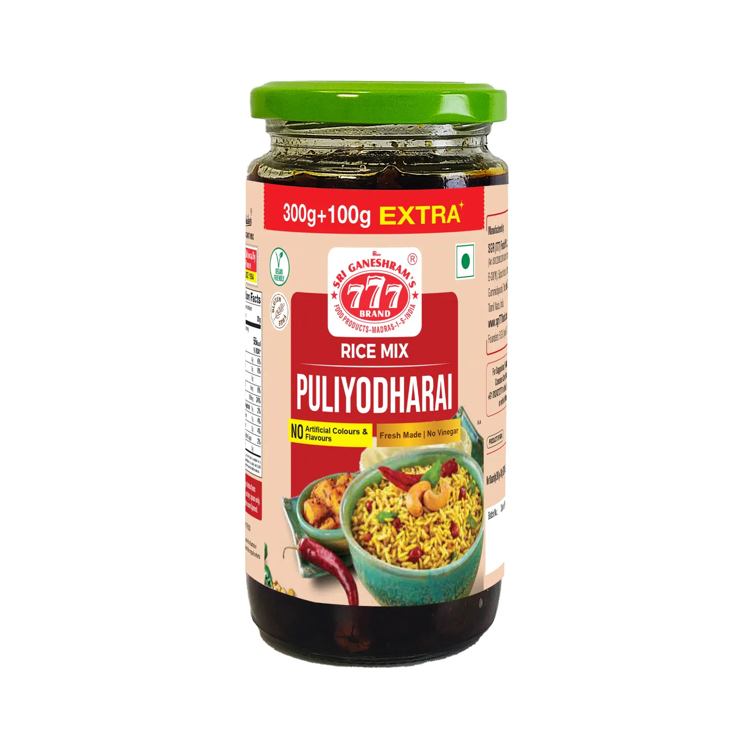 Puliyodharai Rice mix