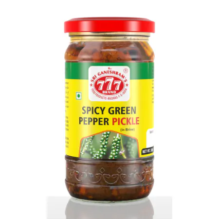 777 Spicy Green Pepper Pickle 300g
