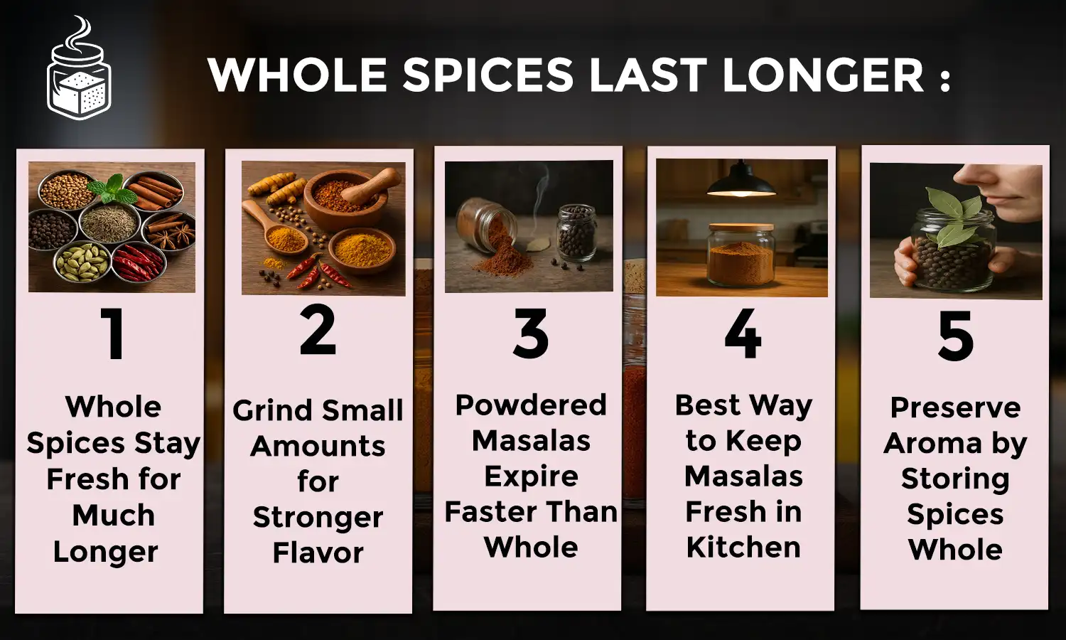 Storing Masala Powder