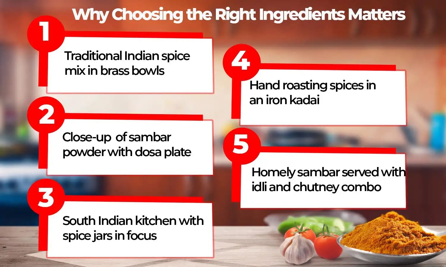 Sambar Powder Ingredients