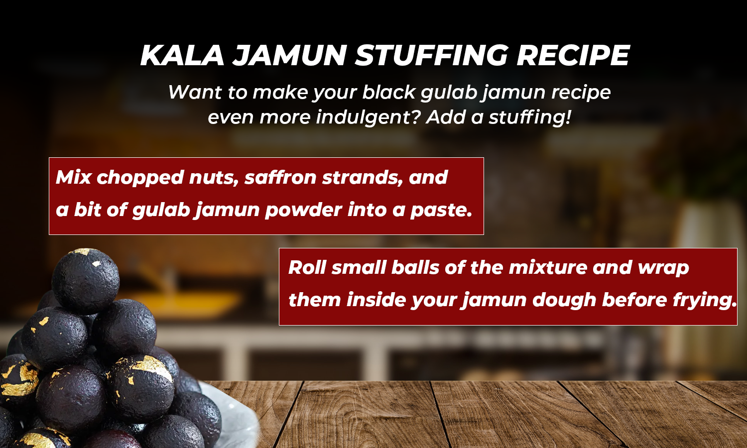 black gulab jamun