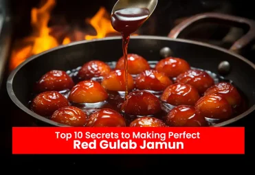 red gulab jamun