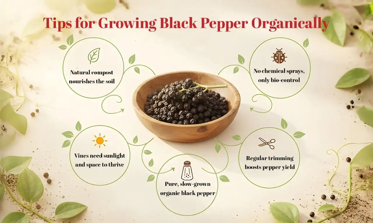 organic black pepper