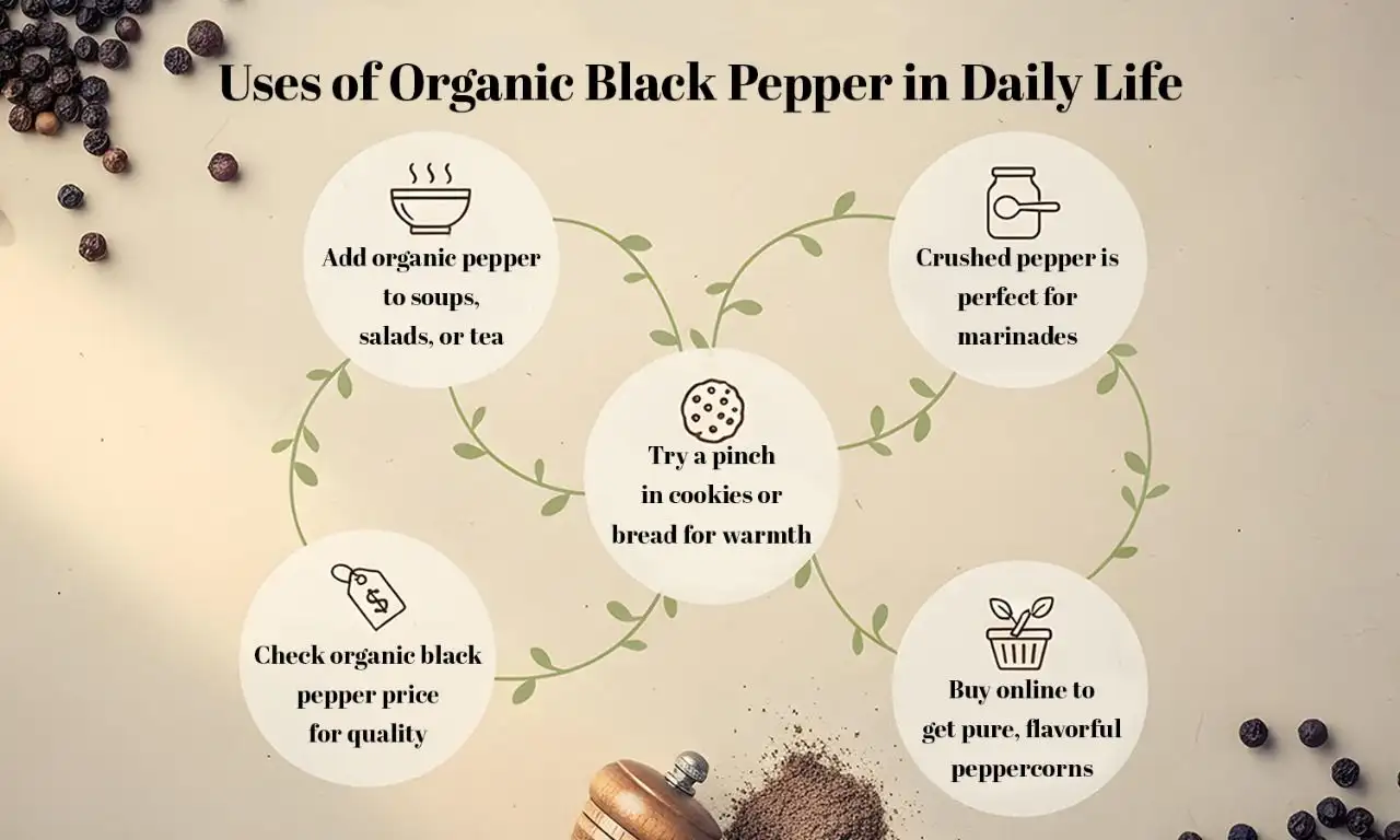 organic black pepper