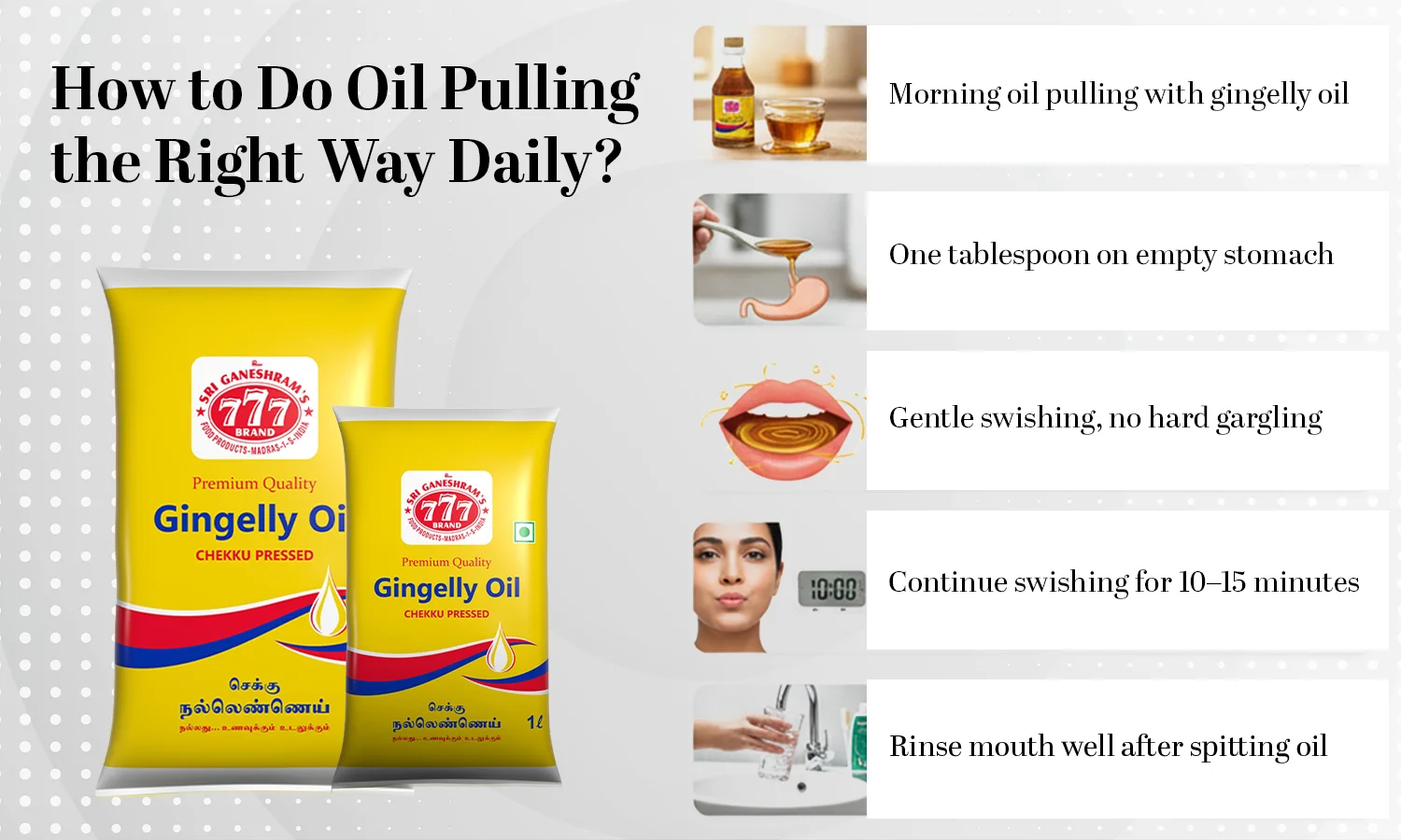 Oil Pulling the Right Way