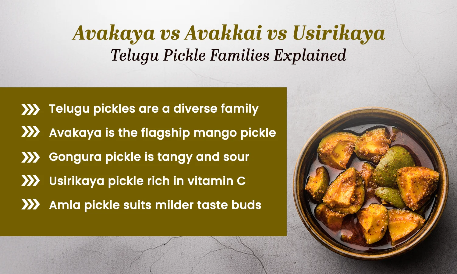 Avakaya vs Avakkai vs Usirikaya