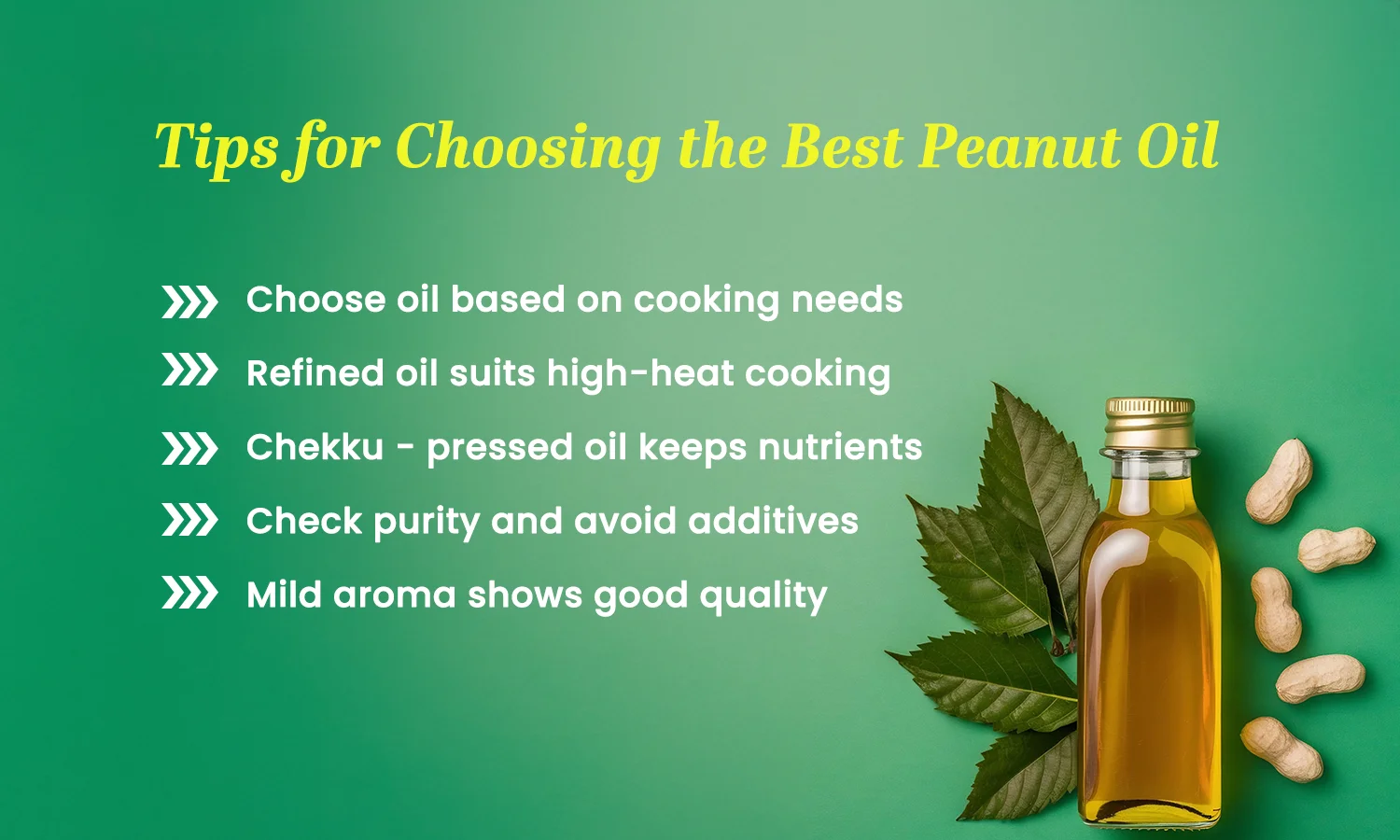 peanut oil is healthy