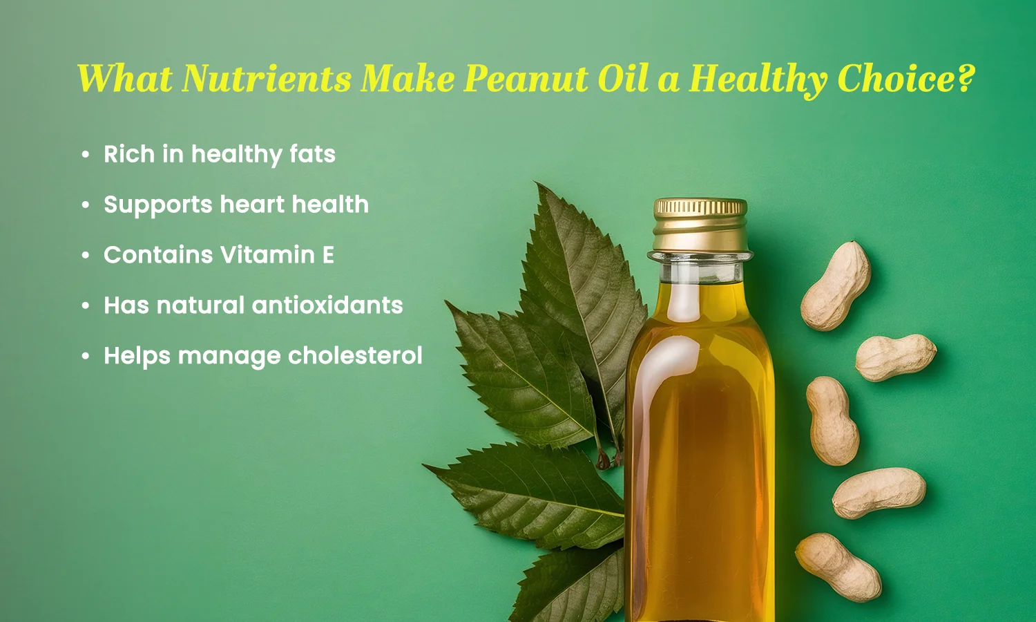 peanut oil is healthy