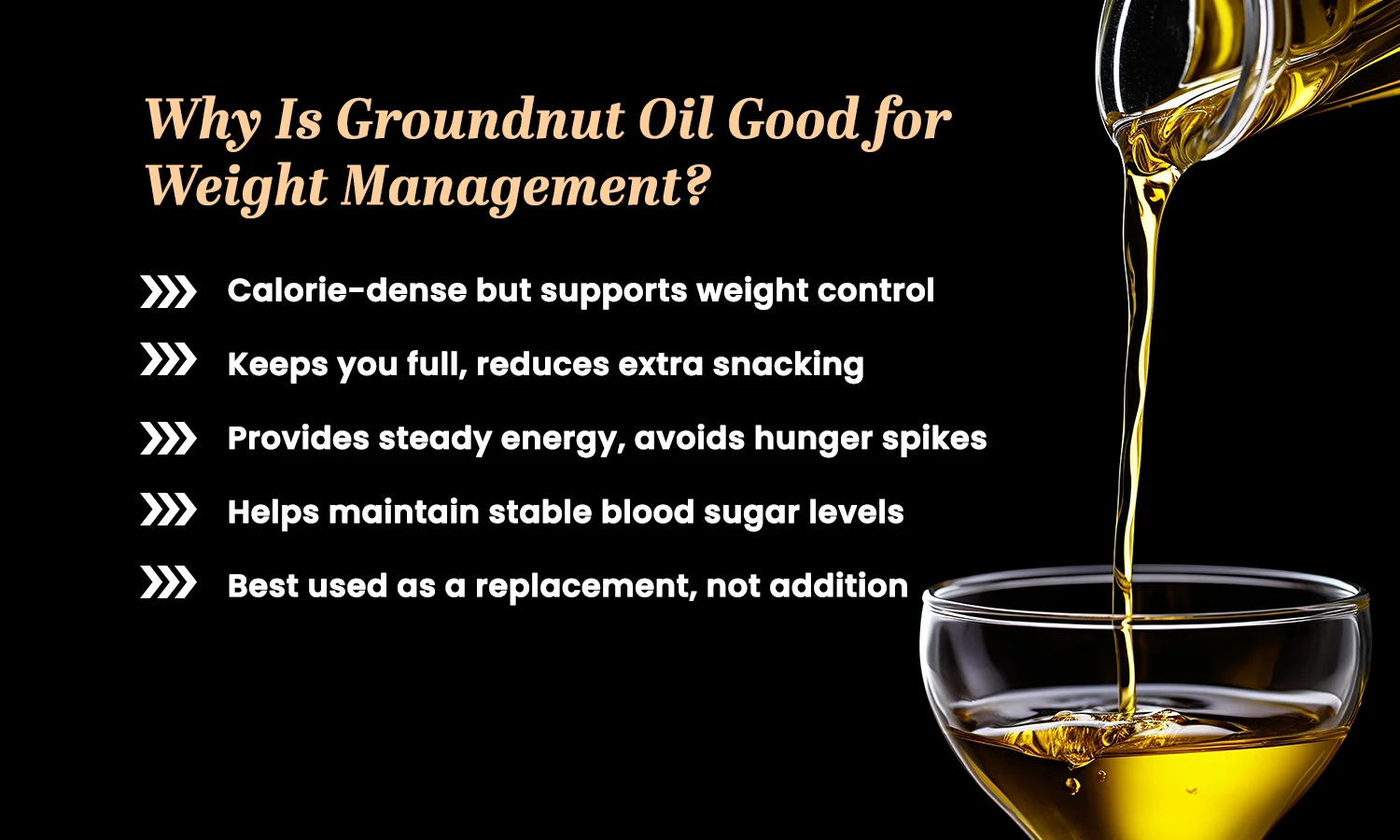 Groundnut Oil Nutrition