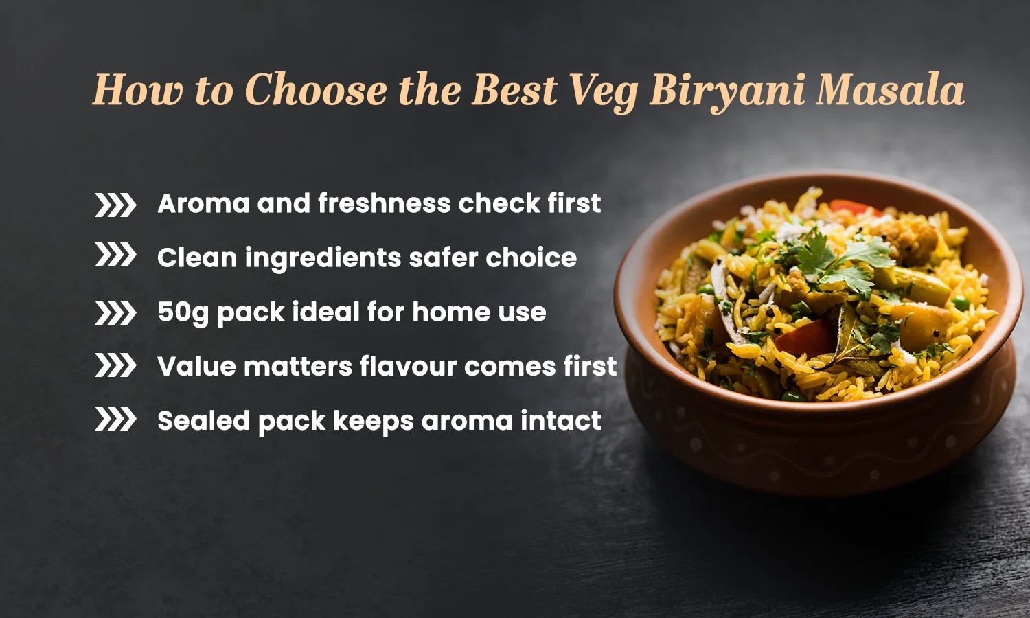 veg biryani masala