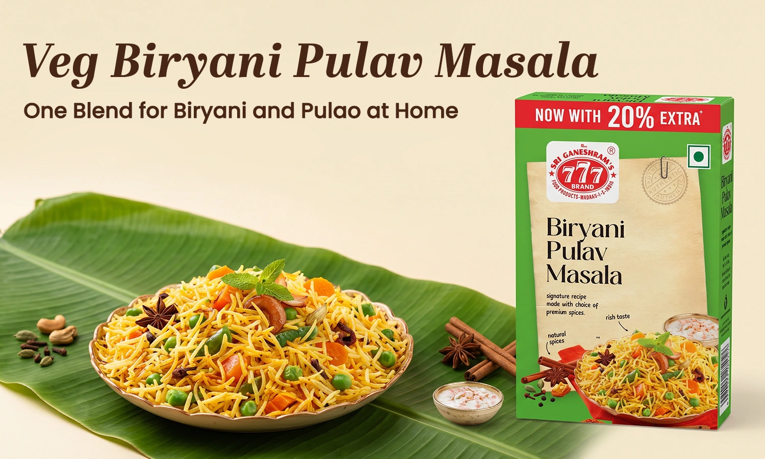 veg biryani pulav masala