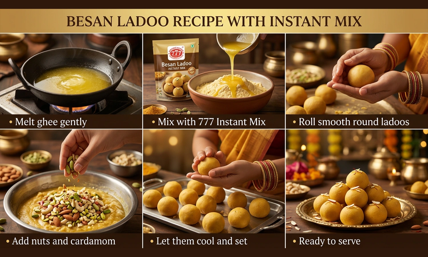 How to Make Besan Ladoo