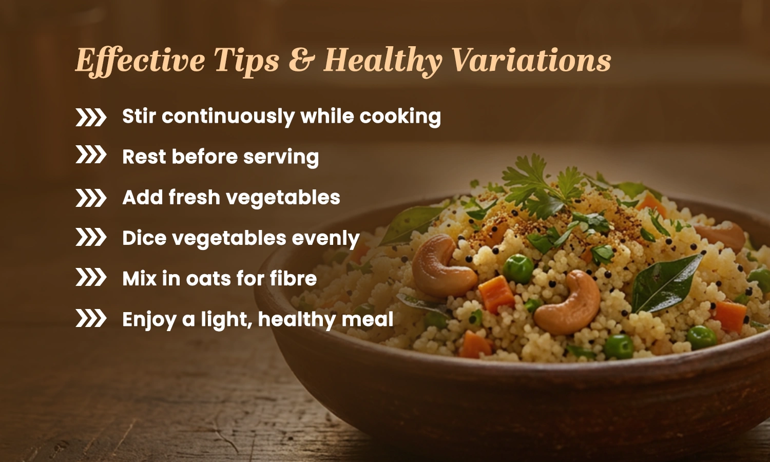 Vegetable Upma Recipe