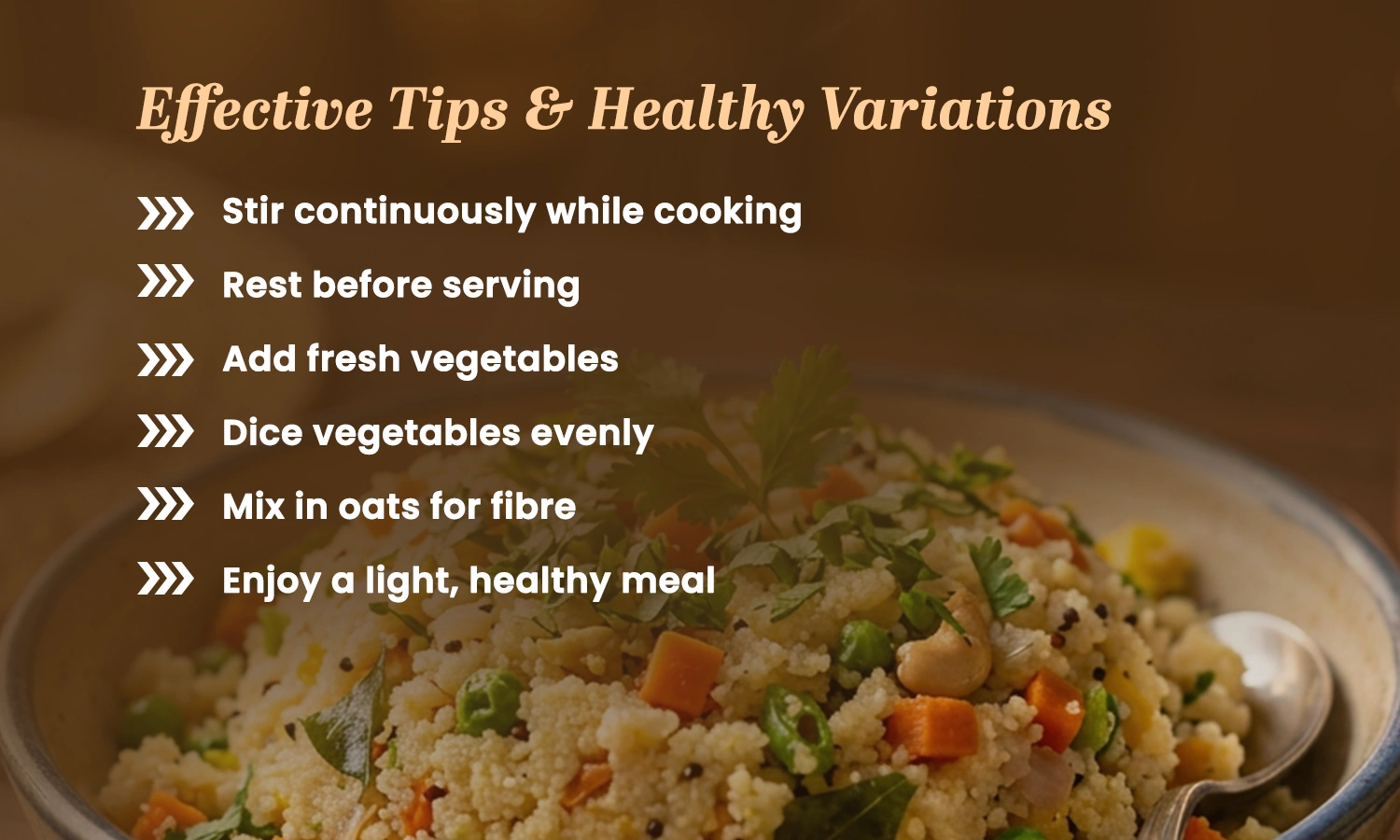 Vegetable Upma Recipe