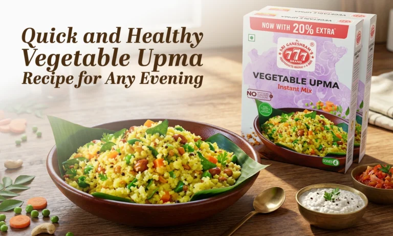 Vegetable Upma Recipe