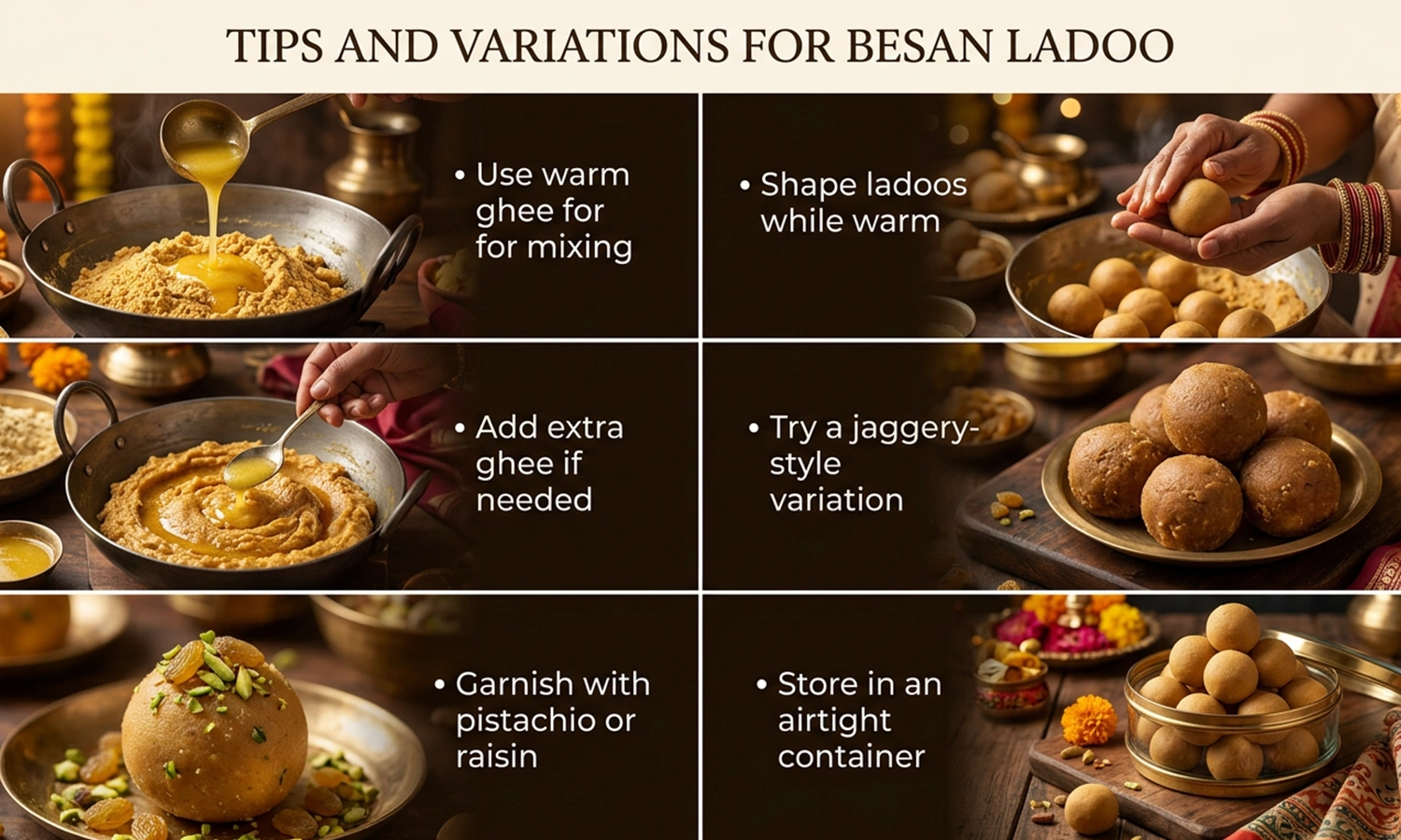 How to Make Besan Ladoo