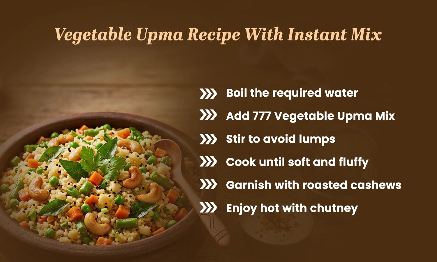 Vegetable Upma Recipe
