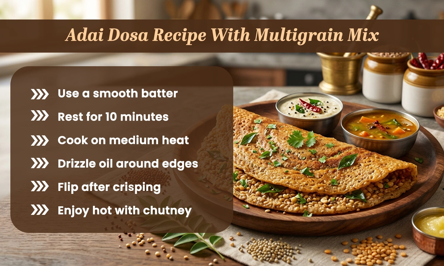 Adai Dosa Recipe