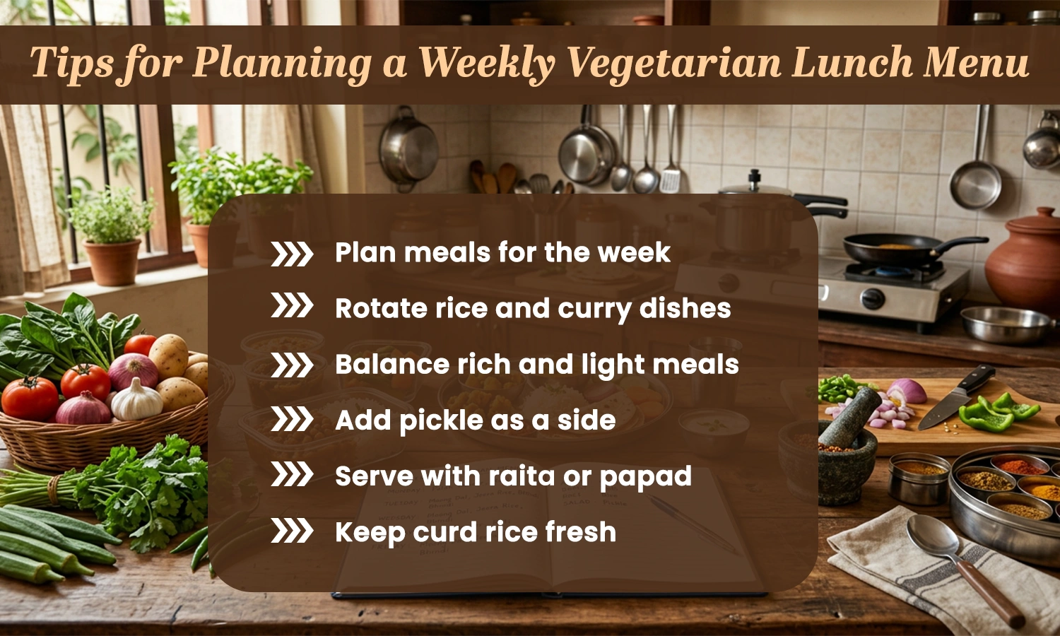 Quick Indian Vegetarian Lunch Recipes
