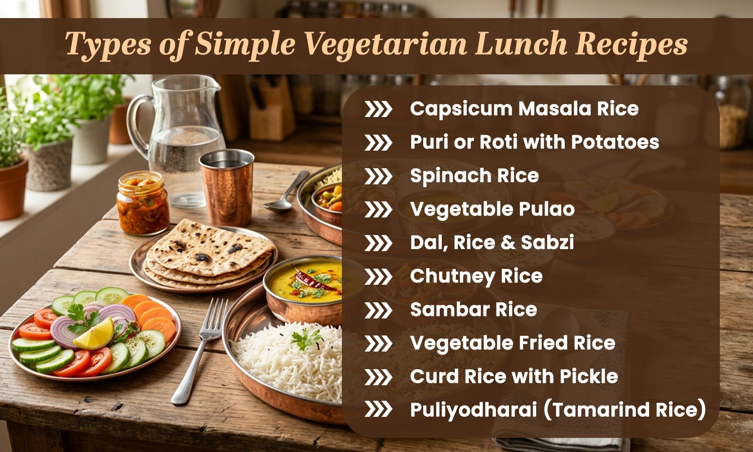 Quick Indian Vegetarian Lunch Recipes