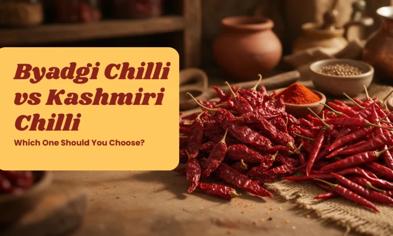 byadgi chilli vs kashmiri chilli