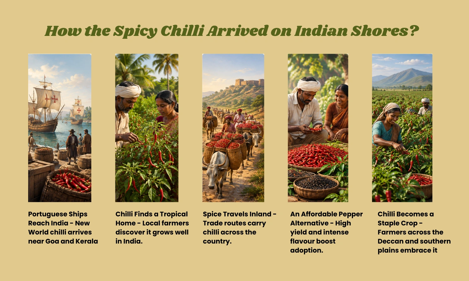 origin of chilli in india