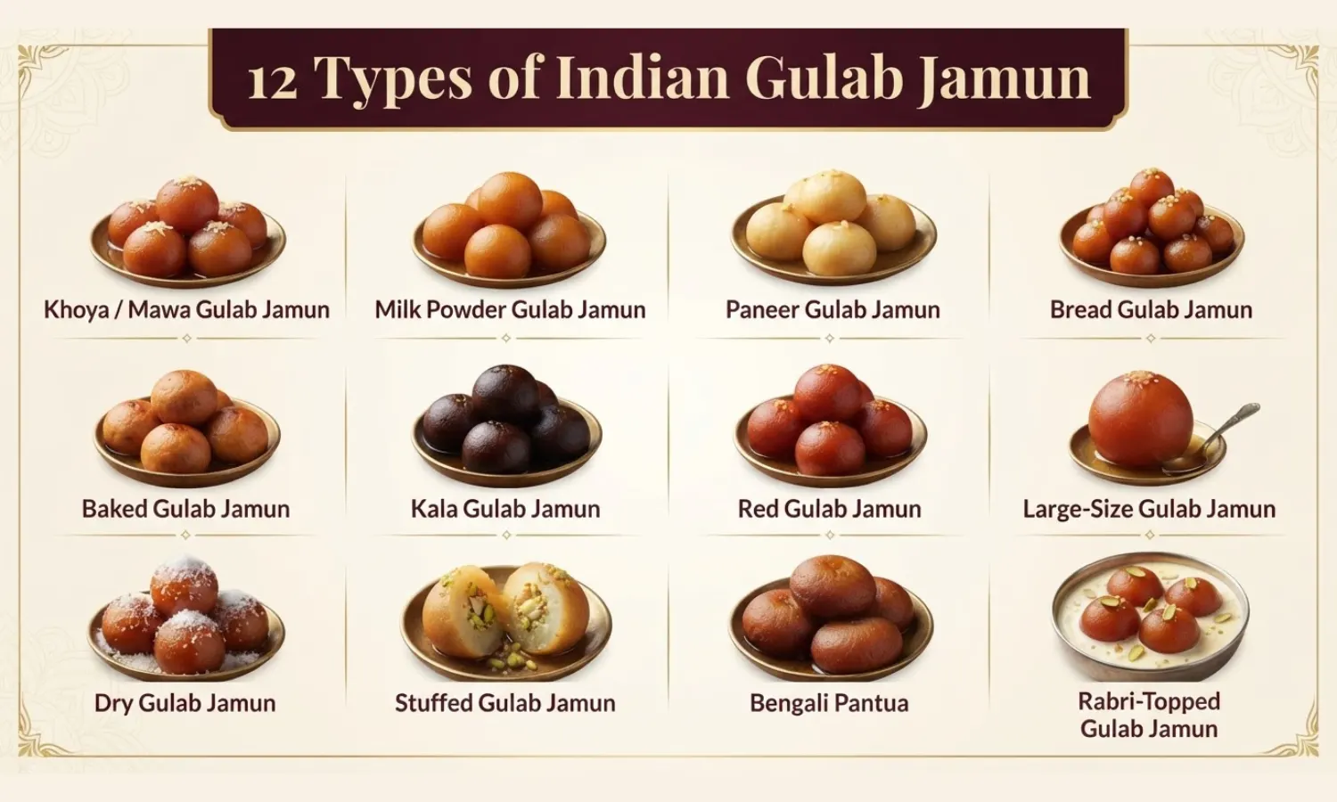 Types of Gulab Jamun
